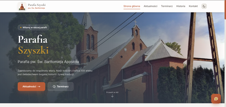 Nowa odsłona strony Parafii Szyszki!